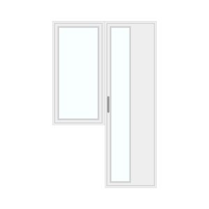 Door with left window