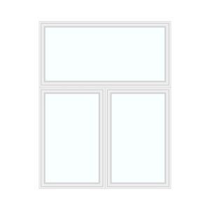 Double window with top section