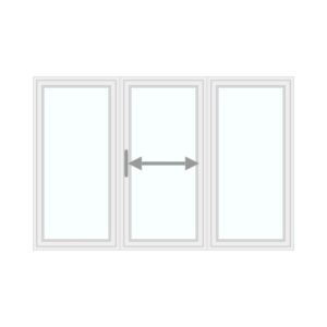 Triple sliding right/left