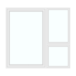 Double window with large left window